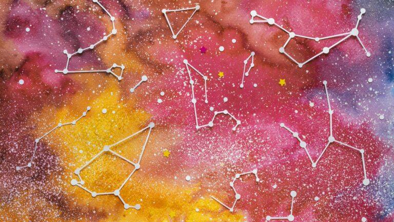 flat lay assortment creative paper planets