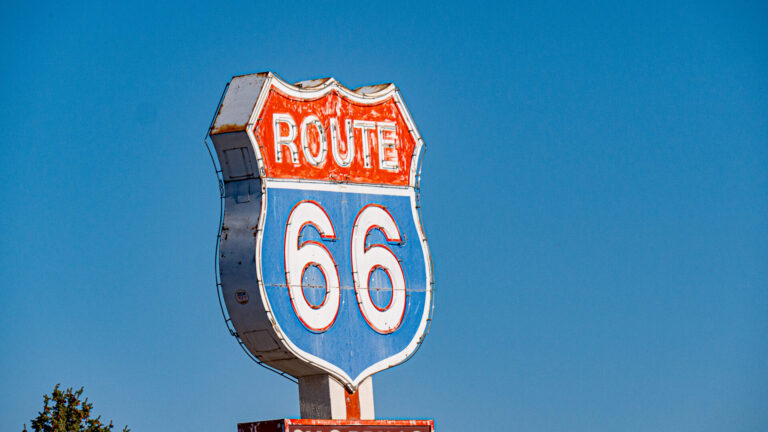 route 66 highway sign
