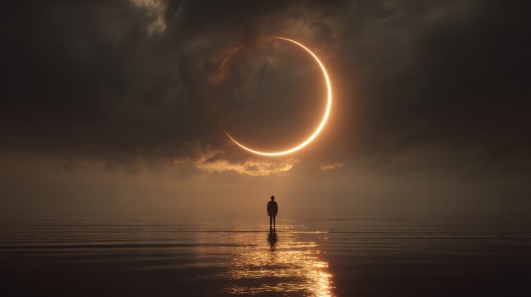Říjnové novoluní ve Vahách: Magické datum otevře téma vztahů i starých křivd solitary gaze ring fire eclipse